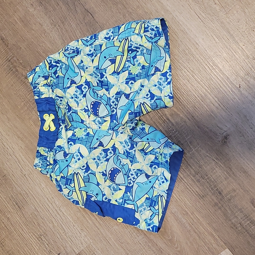 BABIES- Shark Swim shorts. 12-18m